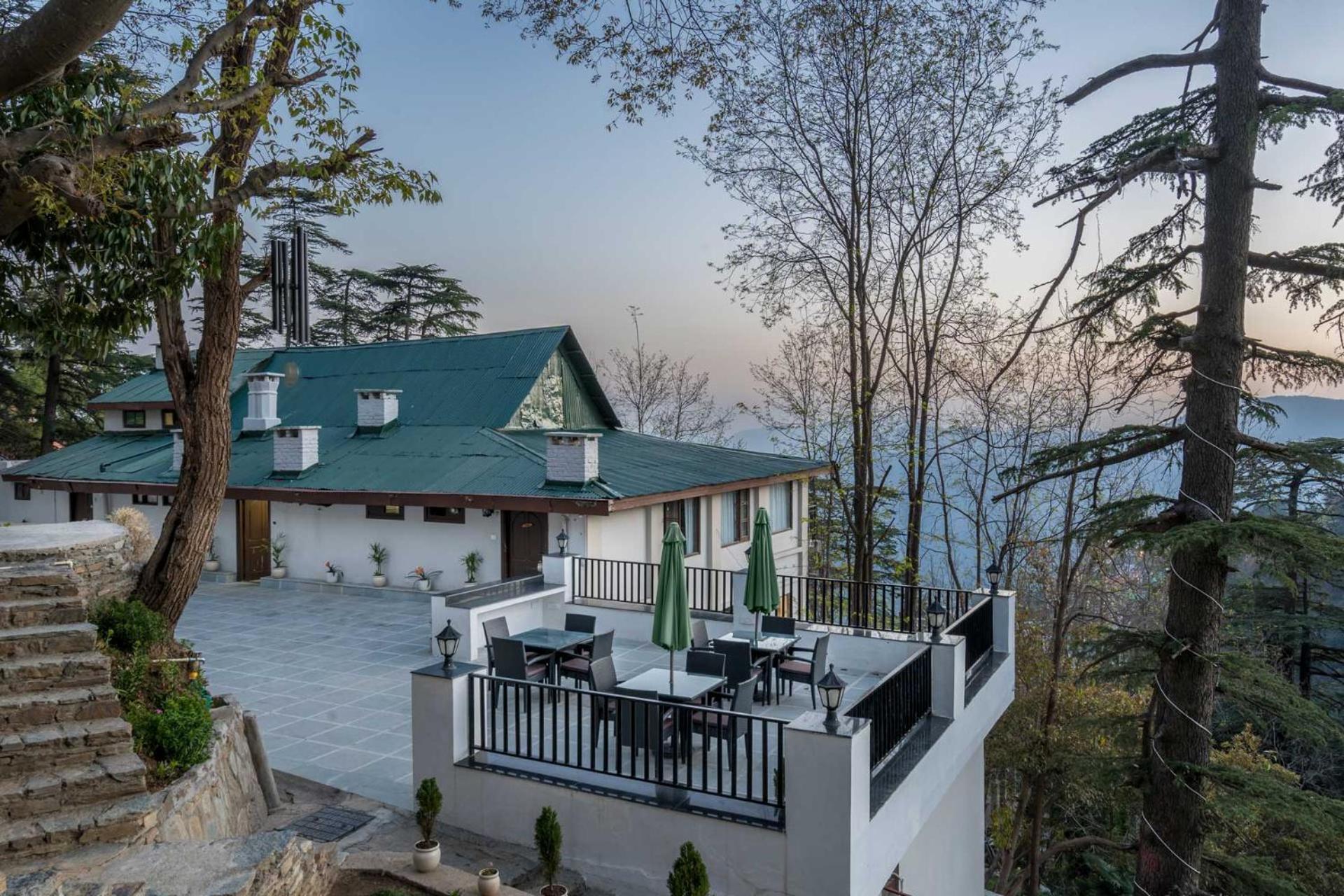 Stayvista At Pine Estate With Outdoor Jacuzzi Shimla Extérieur photo