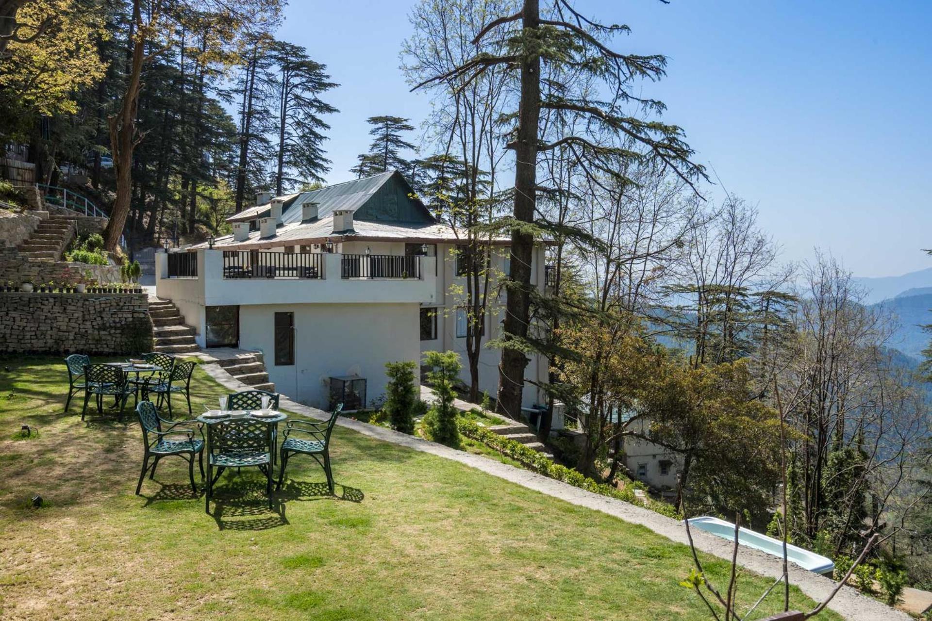 Stayvista At Pine Estate With Outdoor Jacuzzi Shimla Extérieur photo